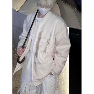 美式痞帅刺绣棒球服男女春秋百搭宽松夹克外套 JV34图片
