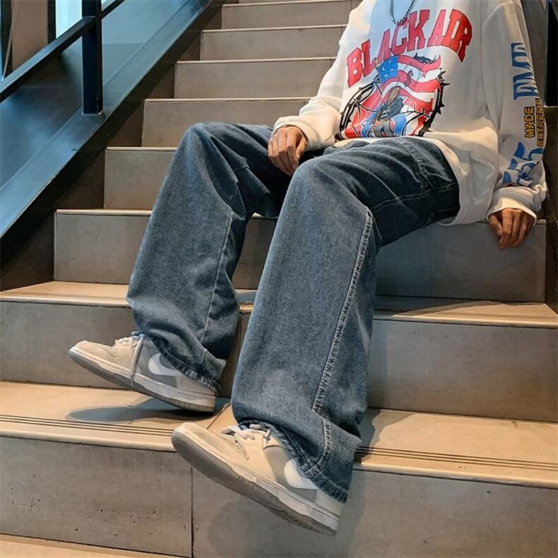 牛仔裤男秋季潮大码休闲裤子高街A140P43,男装牛仔裤,星座1116-2