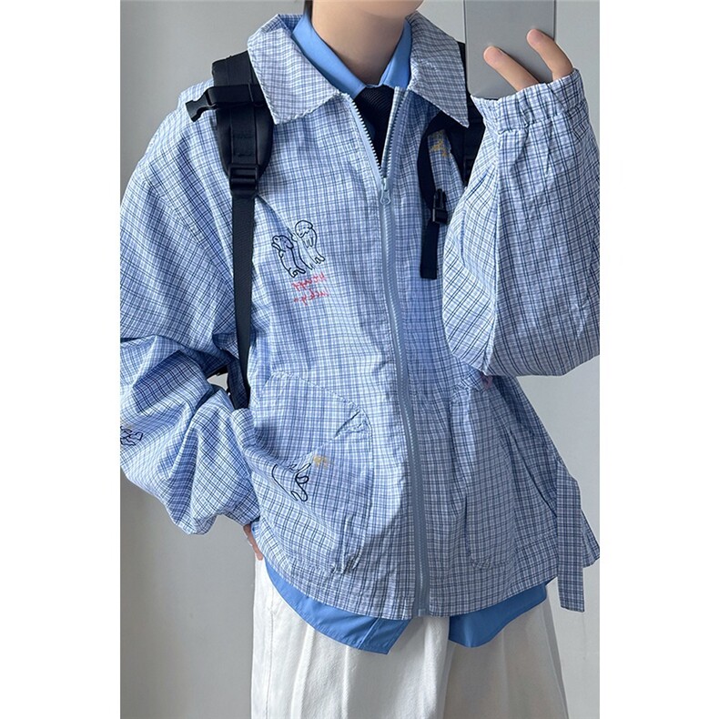 美式翻领男女秋季宽松情侣百搭休闲外套潮CS466-P60,女装短外套,星座208-5