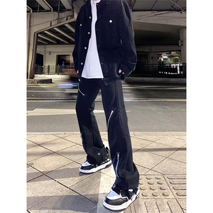 现货抖音放心上！拿图不拿货cleanfit牛仔裤子KZ9037-P50,明星红毯穿衣搭配图图片