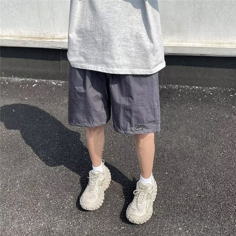 速干短裤男宽松ins美式刺绣情侣五分裤夏季潮流休闲运动裤XK818,男装牛仔裤,星座208-5