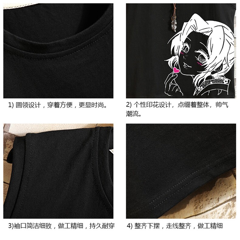 BX25153-P20港风运动汗背心男大码汗衫男无袖T恤男砖墙挂拍,男装T恤,电商A040A
