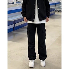 【有货】DK9121-批58秋季军绿色美式复古阔腿裤宽松直筒伞兵裤子，男装休闲裤，星座603-2