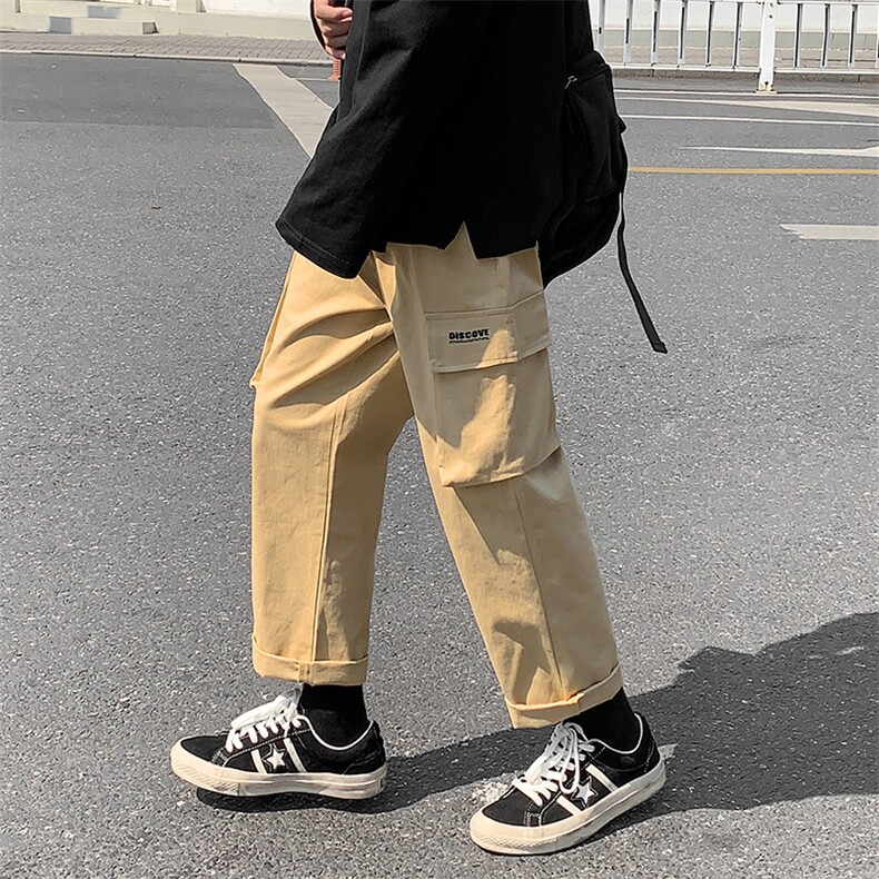 A112-P48机能工装裤男士大码宽松直筒休闲裤男,男装休闲裤,电商A040