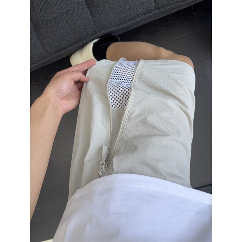B221美式ins高街暗黑宽松直筒拉链五分裤短裤LK25533-特P28控49,男装牛仔裤,电商B221