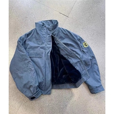 美式复古立领牛仔外套男女春秋冬季潮流vintage加绒加厚棉服夹克，男装工装外套，星座1210-1