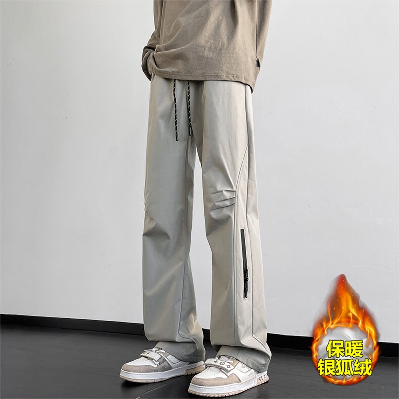 薄款改加绒户外登山大加绒加厚码拖地裤男K1308J加绒-特P44控79,男装卫衣,电商A001