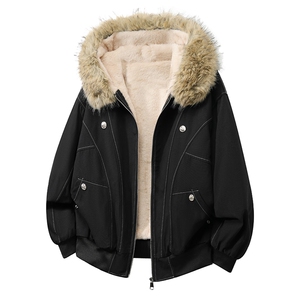 高品质水洗重磅加绒加厚坐山雕棉服 xh163-特p110图片