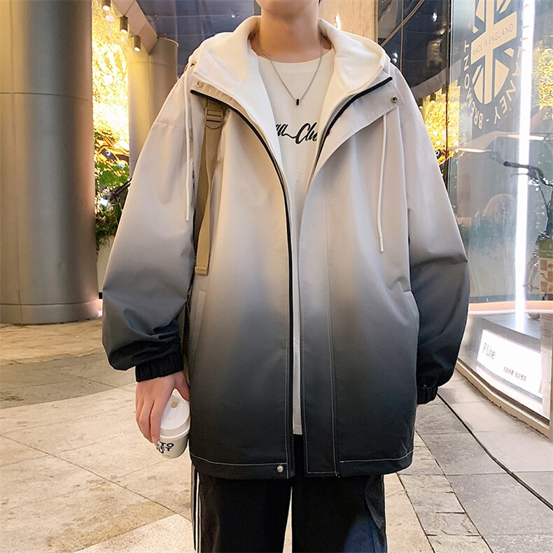 秋季新款二开宽松夹克男撞色假两件冲锋衣外套A157B-JK7833-特P75,男装夹克,电商A157B
