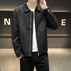 K592-P115秋冬潮流新款翻领PU皮衣男高品质防风百搭夹克，男装皮衣，星座507A（原星座306B-2）