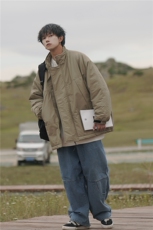 Cityboy冬款衣男女同款港风情侣日系冲锋衣M086-P138-控168，男装棉衣，星座222-2（原202-8）