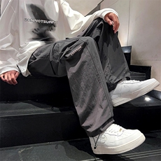 24春款纳米皱工装裤休闲裤束脚裤男KP203P55，男装休闲裤，星座1204-3