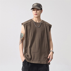 2026新款凉感背心男士夏季宽松大码运动吸汗无袖t恤潮薄健身坎肩，男装背心/马甲，电商D215