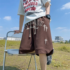 抖音品质260克重磅发泡纯棉短裤XDK235-P45-控68，男装休闲裤，电商B370