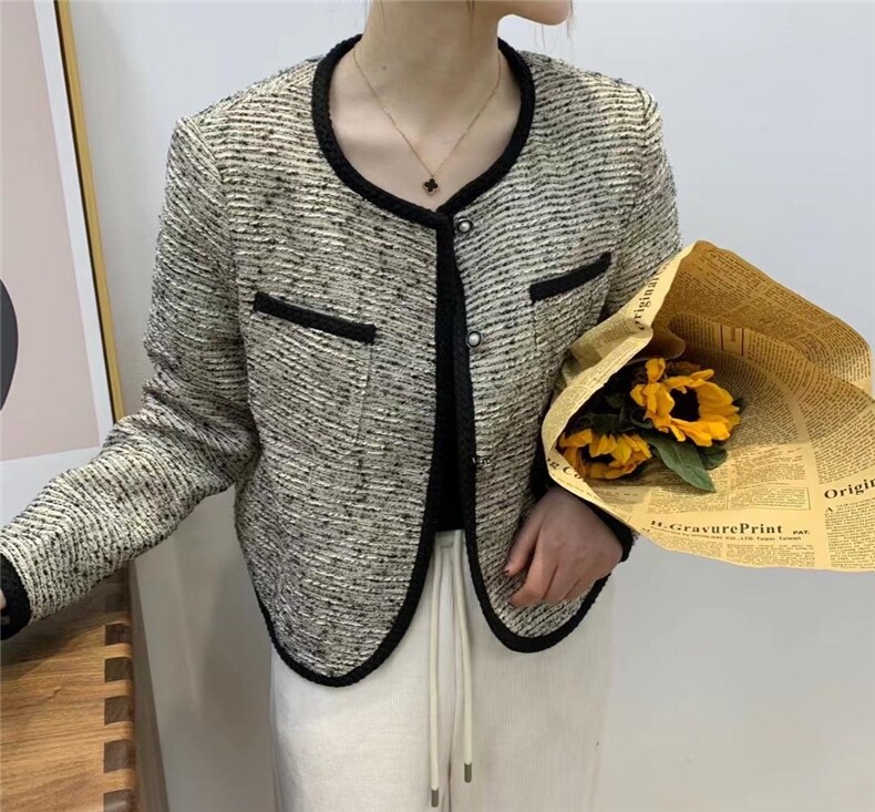 【素妮】2022春款扎线小香外套，其它，素妮