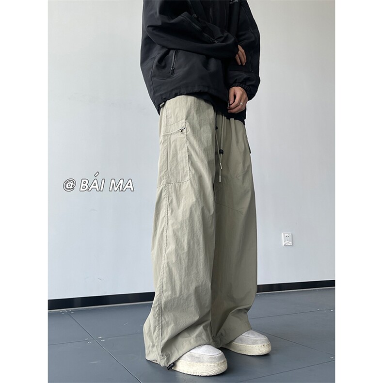 10秋季新款多口袋工装裤百搭显瘦降落伞兵裤子XZ211-1-K2348-P60,男装工装外套,星座211-1