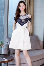 时尚潮流舒适气质连衣裙2023年夏季个性优雅百搭设计感小众，女装连衣裙，尚洛菲