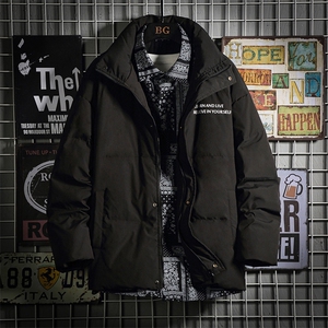 冬季假两件双门襟印花贴标白鸭绒羽绒服 Y5804-p190【特价】图片