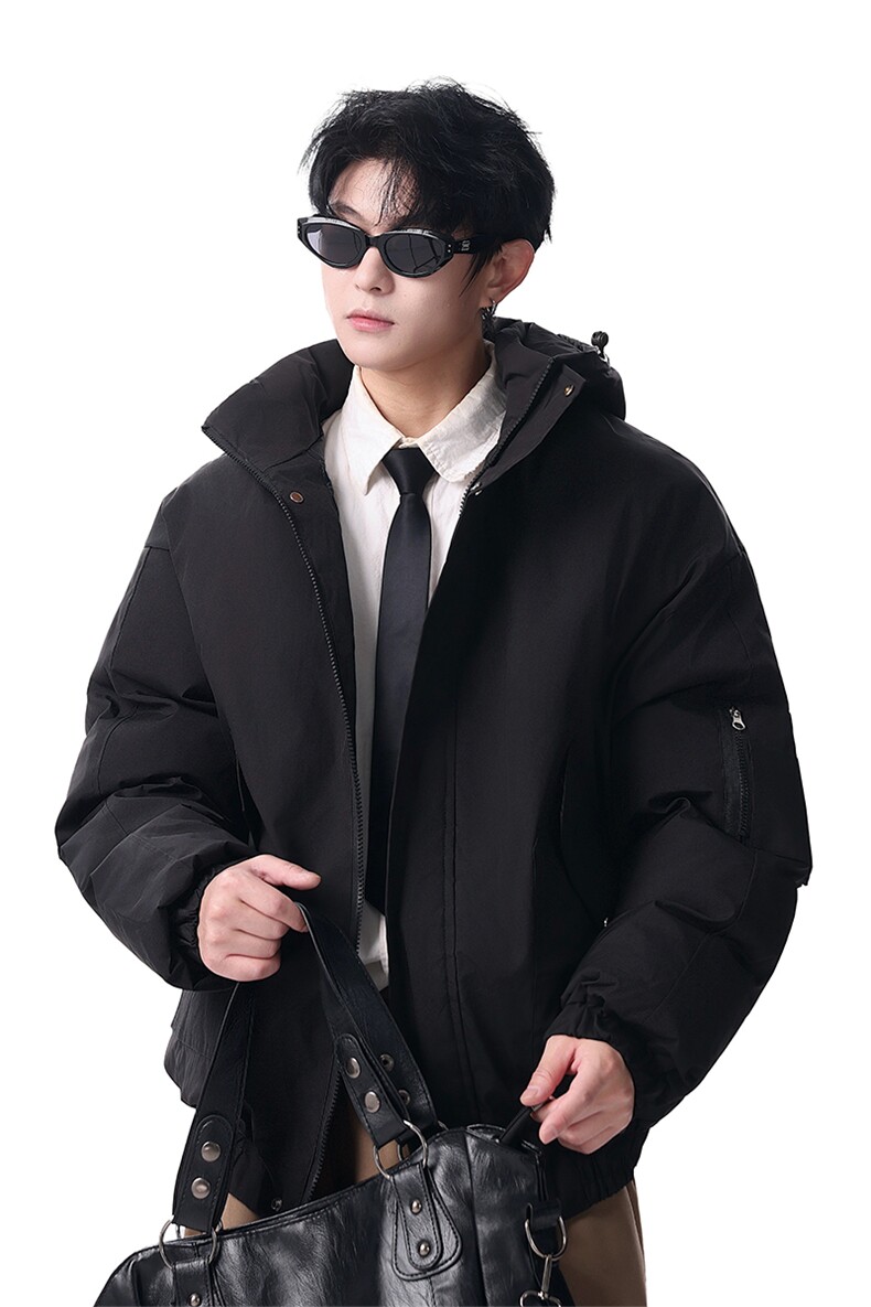 棉服男冬季新款港风宽松连帽棉衣MF9006-P90,男装棉衣,星座214-3