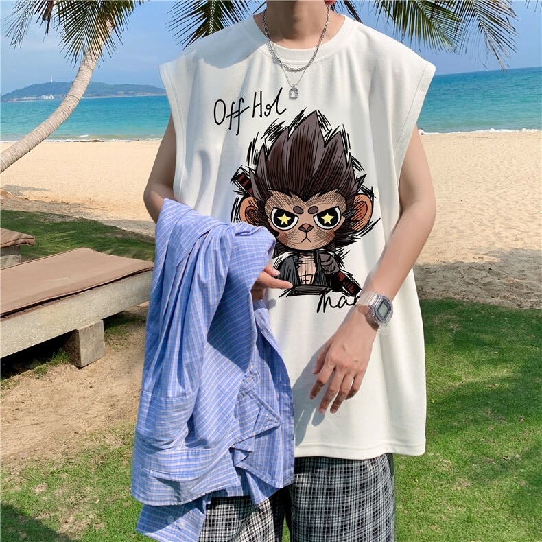 量大图低自动【有货】纯棉背心HD019-1-BX25115-P20，男装背心/马甲，电商019-1