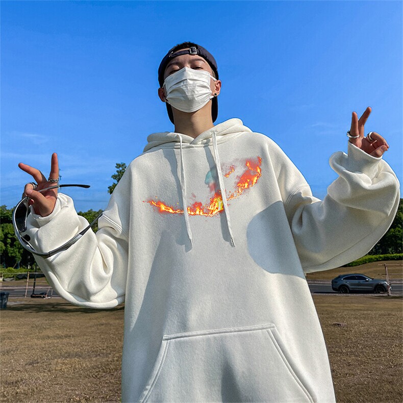 抖音得物供货可提供视频春装重磅美式宽松连帽卫衣DL2453,男装卫衣,电商A486-1
