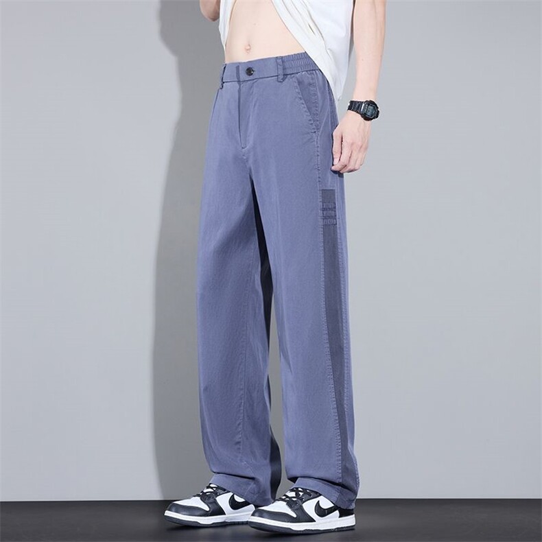 莱赛尔天丝牛仔裤男士夏季薄款直筒宽松垂感长裤休闲阔腿裤主推，男装牛仔裤，星座224-1