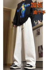 春季加长版高个子休闲卫裤男款188cm110直筒阔腿休闲裤KZ006P45，男装休闲裤，电商B312