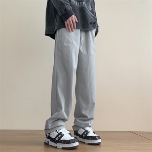 港风秋冬工装裤宽松休闲伞兵裤男K23325-P45控68图片