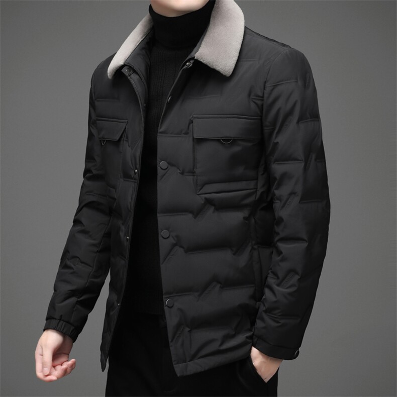 DAyd629钱塘2020-3冬季加厚毛领休闲时尚高端羽绒服P210图片