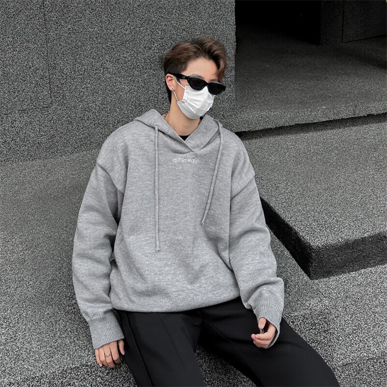 美式连帽毛衣外套男女宽松秋冬外搭慵懒风休闲百搭上衣MY055-P62,男装针织衫/毛衣,星座308B-1