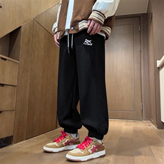 秋装新款灯芯绒宽松直筒裤休闲裤男潮阔腿裤长裤子K880*P35控58，男装休闲裤，星座227-1