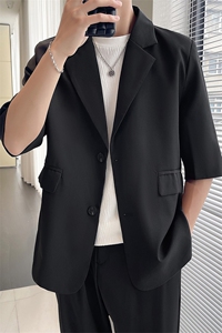 夏季五分小西服男潮流时尚小西装男女可穿得物品质XF003-P70图片