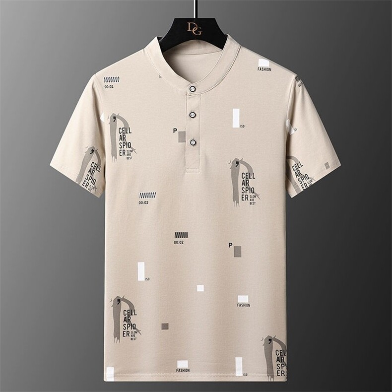 75812-P35衫男士短袖简潮商务休闲翻领半袖棉透气t恤，男装Polo衫，电商D310B