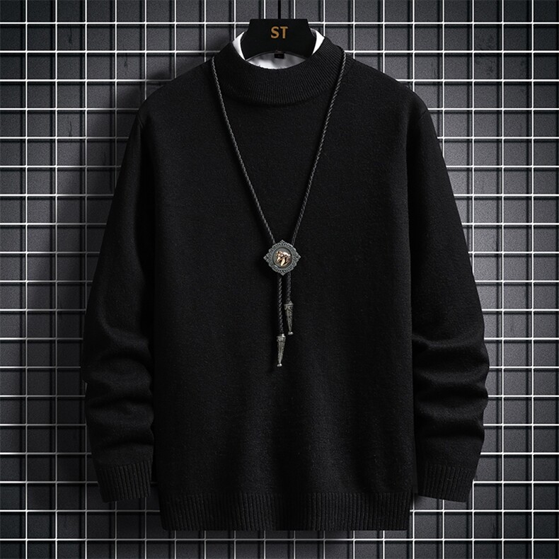 毛衣男纯色半高领毛衣男士冬季内搭保暖打底针织衫M88-P20，男装T恤，星座301D(原星座1004-8）