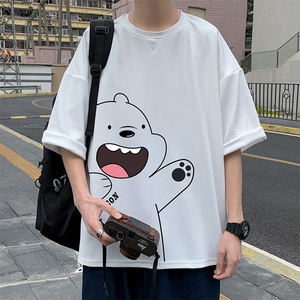 Q11131-P30 春夏季七分袖t恤男大码五分袖男短袖中袖图片
