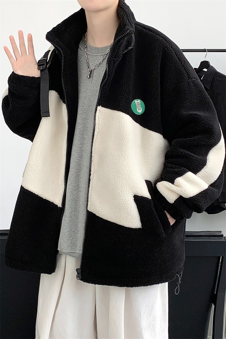 冬款加绒加厚棉衣外套港风潮羊羔绒宽松棉服男士8146-P115控价158,男装棉衣,电商A441-1