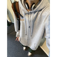 烫花大码340克重磅华棉复合休闲连帽卫衣W4275-P42【特价】，男装卫衣，电商A007