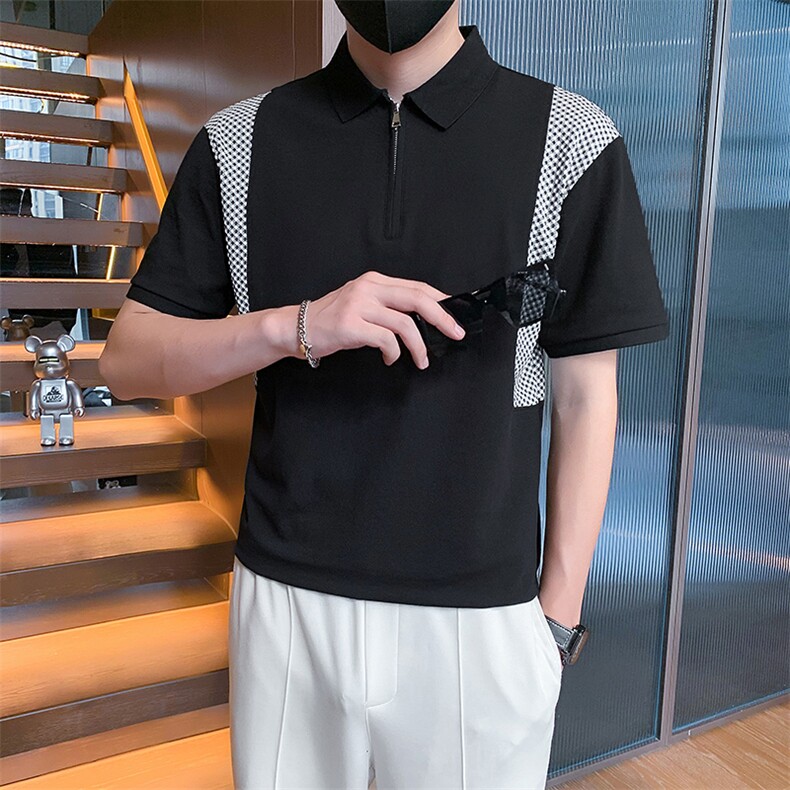 23男士翻领T恤polo衫A210-3320-p5570%棉%聚酯纤维5%氨纶,男装T恤,电商A210