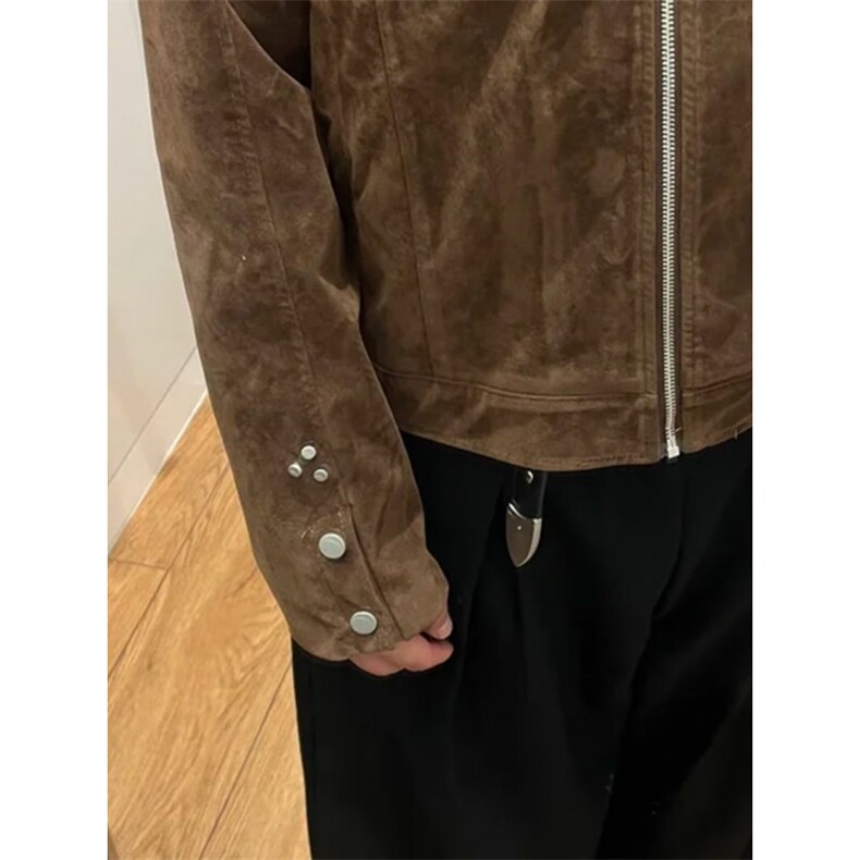 美式复古哈灵顿灯芯绒夹克阿美咔叽立领拉链外套秋Y1038-P78网图,男装夹克,电商B245