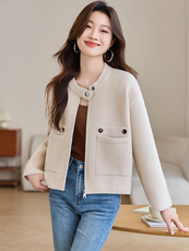 时尚减龄针织开衫女春装2025新款设计感好看别致休闲百搭毛衣外套，女装针织衫/毛衣，韩然一族