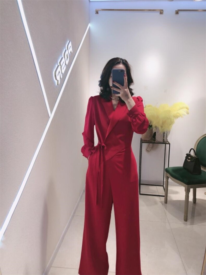 春款连体裤，女装连体裤，珀莎