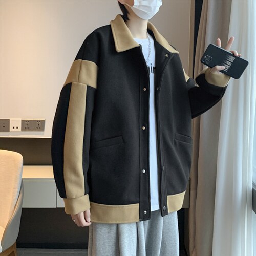 2022夹克男春季新款拼接港风宽松百搭休闲上衣ins外套W2647-P62，男装夹克，星座512-2