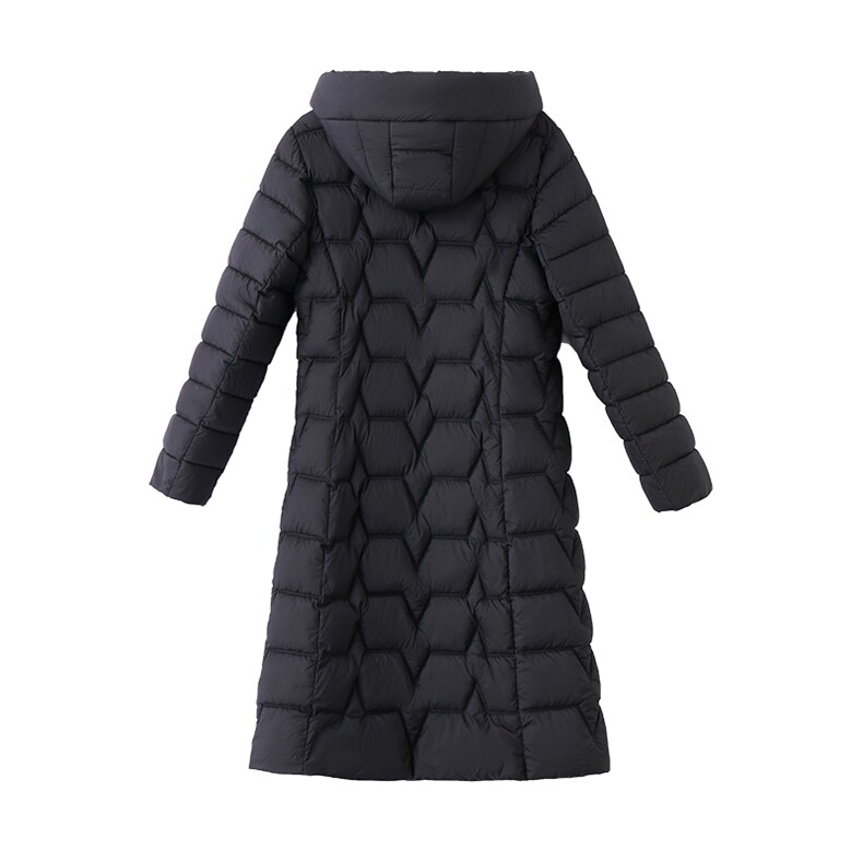 红流行爆款羽绒棉服女中长款2024冬季新款连帽加厚棉袄外套,女装棉衣/棉服,涵亦佰惠