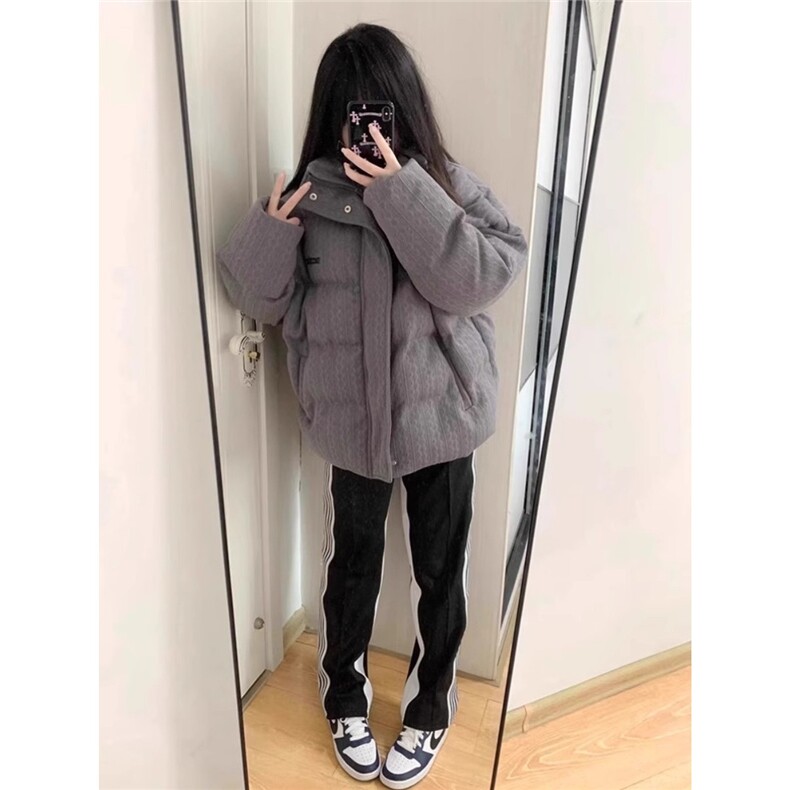 痞帅棉衣外套男冬季宽松慵懒风加厚棉服ins潮牌高街宽松棉袄,男装棉衣,星座506A