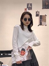 小高领肌理感打底，其它，Queena PHoebe