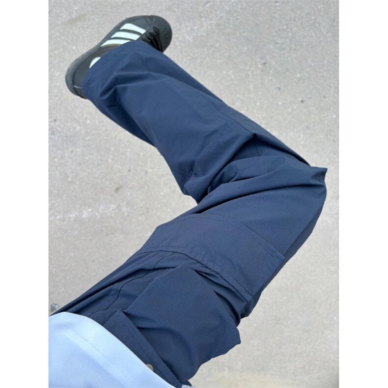 藏青色美式机能风工装裤子男款三防软壳冲锋裤防风防水户外登山裤,男装工装外套,星座1007（原301D）