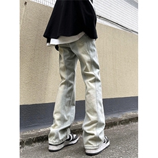 Cleanfit美式复古渐变撞色修身牛仔裤1XZ502-K713-P65控88，男装牛仔裤，星座502