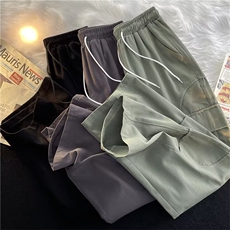 日系多口袋工装裤ins潮牌秋冬季男士纯棉休闲裤KT157P40，男装休闲裤，星座1116-2