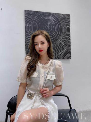 【92073】天丝小香风上衣，女装，迪盛靓点