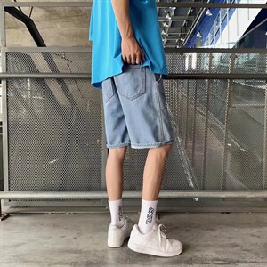 潮流春季牛仔裤男牛仔短裤M830P34图片
